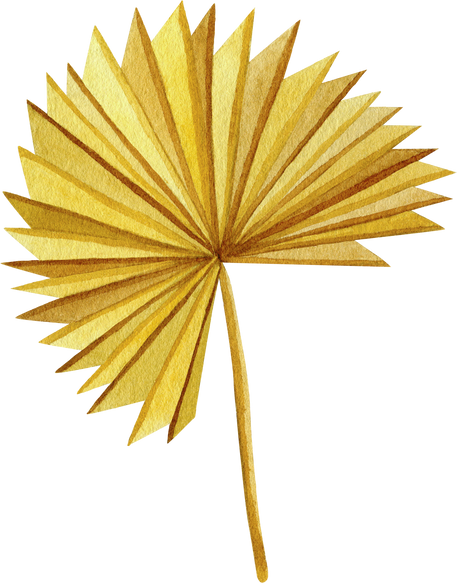 Golden tropical leaf